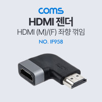 Coms HDMI 연장젠더 좌향꺾임 꺽임