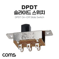 Coms DIY용 제작용 DPDT 슬라이드 전원 스위치 PCB 패널 마운트 On Off AC 250V 3A AC 125V 6A