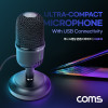 Coms 미니 스탠딩 USB 콘덴서 마이크, 탁상용, 가벼운 마이크, 192KHz 24Bit, 음성 녹음, 음소거 터치, 1인 미디어 인터넷방송