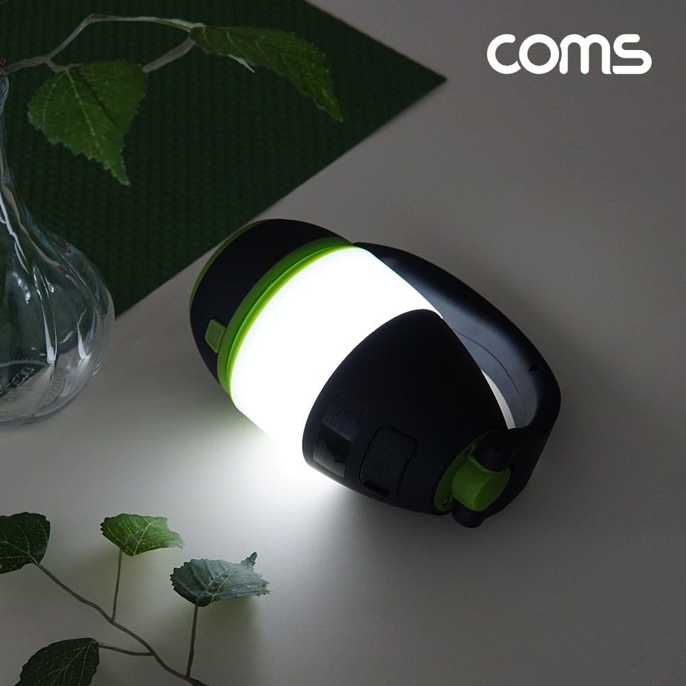 Coms 3 IN 1 멀티 캠핑 랜턴, 다기능 다용도 LED 램프 조명 스탠드 거치대 후레쉬 손전등 야간