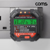 Coms 소켓형 테스트기, 콘센트형 접지 확인기 접지 전원 테스트, 전압측정 250V