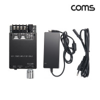 Coms HIFI 2.0 블루투스 앰프 50W+50W AUX Bluetooth 9-24V DC 24V 3A 전원 어댑터