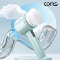 Coms 접이식 전동 청소솔, IPX7 방수, 충전식 무선, 욕실, 변기, 타일, 창문, 가스렌지, 부엌 화장실 청소, 전동 브러쉬, 스펀지 브러시