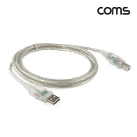 Coms USB LED 케이블(청색) M/M (AB형/USB-A to USB-B)