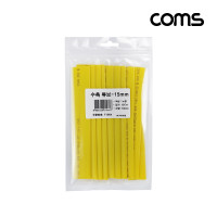 Coms 수축 튜브 세트 15mm, 길이 150mm, 10ea, yellow