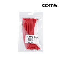 Coms 수축 튜브 세트 3mm, 길이 150mm, 30ea, red