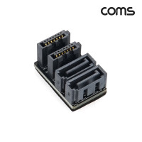 Coms SATA 연장 젠더 MFx2 2포트 꺾임형 180도