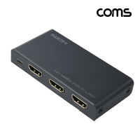 Coms HDMI 분배기 1:2 8K@60Hz 4K@120Hz HDR UHD 화면 EDID 다운스케일