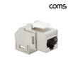 Coms CAT6A 키스톤 잭 아연 도금 90도 꺾임 Shielded 8P8C 월플레이트 RJ45