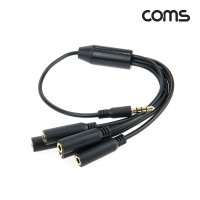 Coms 3.5mm 스테레오 분배 Y 케이블 젠더 30cm AUX Stereo M/Fx5