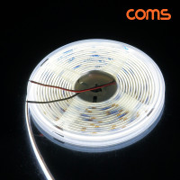 Coms LED 줄조명 슬림형 DC 12V 초고휘도 슬림형 LED바 5M 10000K 너비 8mm