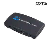 Coms HDMI 3:1 선택기 8K 60Hz 3입력 1출력 수동 스위치