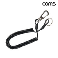Coms 다용도 스프링 스트랩 10mm black 용수철