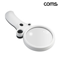 Coms 돋보기 확대경 멀티 렌즈 LED 램프 2.5x 4.5x 25x 55x