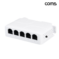 Coms PoE 분배기 1:4 무전원 4분배 10/100mbps