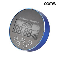 Coms 4in1 디지털 온습도계 타이머 시계 스톱워치 자석