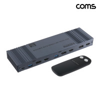 Coms 8K HDMI + DP KVM 스위치 USB3.0 선택기 PC 2대 제어