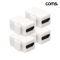Coms HDMI 젠더 키스톤잭 월플레이트 4개 1세트