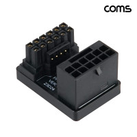 Coms ATX3.0 12VHPWR 600W 16P to 16P 그래픽카드 GPU 180도 꺾임 ㄷ자 전원 젠더 A타입