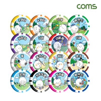 Coms 골프 게임칩 16개입, 폭탄돌리기, 볼마커, 명랑골프, 골프칩, 골프악세서리 라운딩용품, 카지노칩, 캐디비용, 스크린골프 비용해결