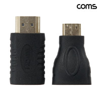 Coms 미니 HDMI 변환젠더 2종 세트