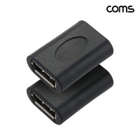 Coms 디스플레이포트 연장 젠더 Displayport FF 2개입