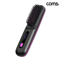 Coms 휴대용 헤어 무선 빗 고데기 볼륨업 브러쉬