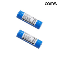 Coms 14430 충전지 3.7V 600mAh 리튬이온 AA 배터리 2개입