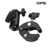 Coms 카메라 거치대 집게형 2관절 다용도 슈퍼 클램프 나사 고정 촬영 조명