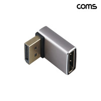 Coms 디스플레이 포트 DP 연장 꺾임 젠더 MF 8K 60Hz UHD 상