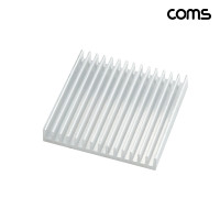 Coms 쿨러 방열판 알루미늄 40mm x 40mm x 6mm white