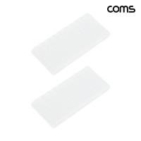 Coms 건전지 케이스 투명 AAA 10개 보관용 휴대용 2개입