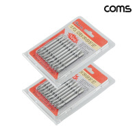 Coms 양날 드라이버 십자 비트 세트 10pcs 2개입