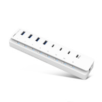 IPTIME 8포트 초고속 USB 유무전원 허브 UH1008C-QC