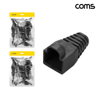 Coms 통 부트 세트 black 100pcs 2개입 RJ45 커넥터 보호