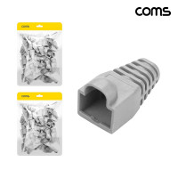 Coms 통 부트 세트 gray 100pcs 2개입 RJ45 커넥터 보호