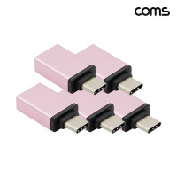 Coms 스마트폰 OTG 젠더 USB 3.1 Type C USB 3.0 A MF Rose Gold 6개입