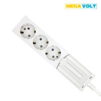 메가볼트 고용량 누전차단 멀티탭 4000W 3구 3M 화이트