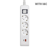 USB C타입 멀티탭 3구 3M 화이트