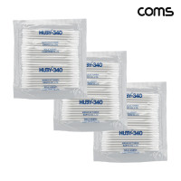 Coms 납땜용 크리너 면봉(정밀형) 25개입, 둥근 원형