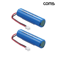Coms 14500 충전지 3.7V 800mAh 리튬이온 AA 배터리 제작용 2개입