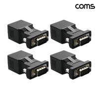 Coms VGA to RJ45 MF 변환젠더 4개입