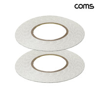 Coms 3M 양면테이프 길이 50m 폭 1mm 두께 0.1mm 2개입