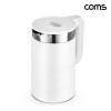Coms 전기주전자 1.8리터 통 스텐구조 1500W 급속가열 이중단열구조 심플한 디자인