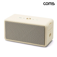 Coms 휴대용 블루투스 스피커 20W 고출력 TWS 스테레오 FM라디오 방수 공간을 채우는 깊은저음 휴대용 캠핑 야외실내겸용