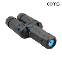 Coms IP68 LAN RJ45 FF CAT6 케이블 보호 방수 커넥터 T형