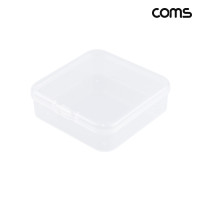 Coms 다용도 PVC 케이스 수납함 정리박스 보관 63x63x20mm