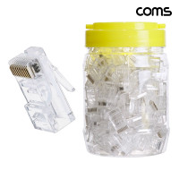 Coms RJ45 10P10C 모듈러 플러그 커넥터 1통 100개 UTP CAT5