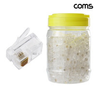 Coms RJ11 6P4C 모듈러 플러그 커넥터 1통 200개 전화선 팩스